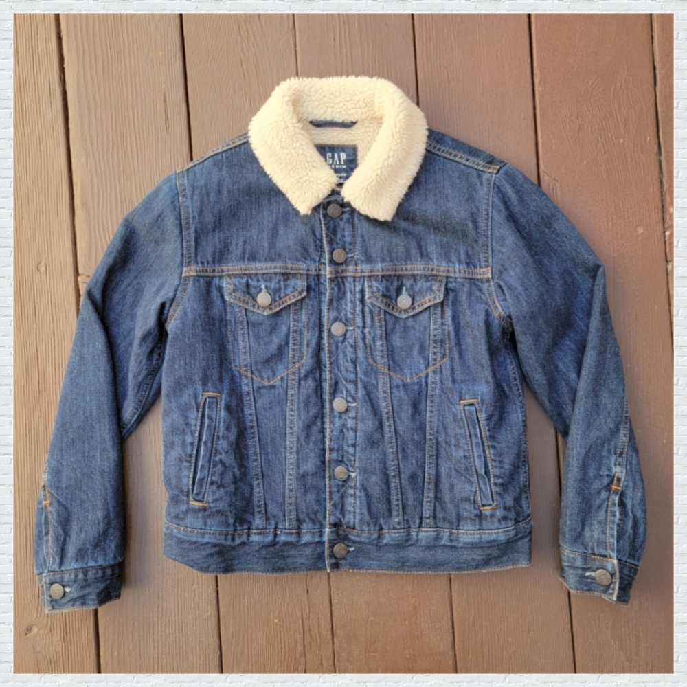 Boy's Sherpa Lined Denim Jacket